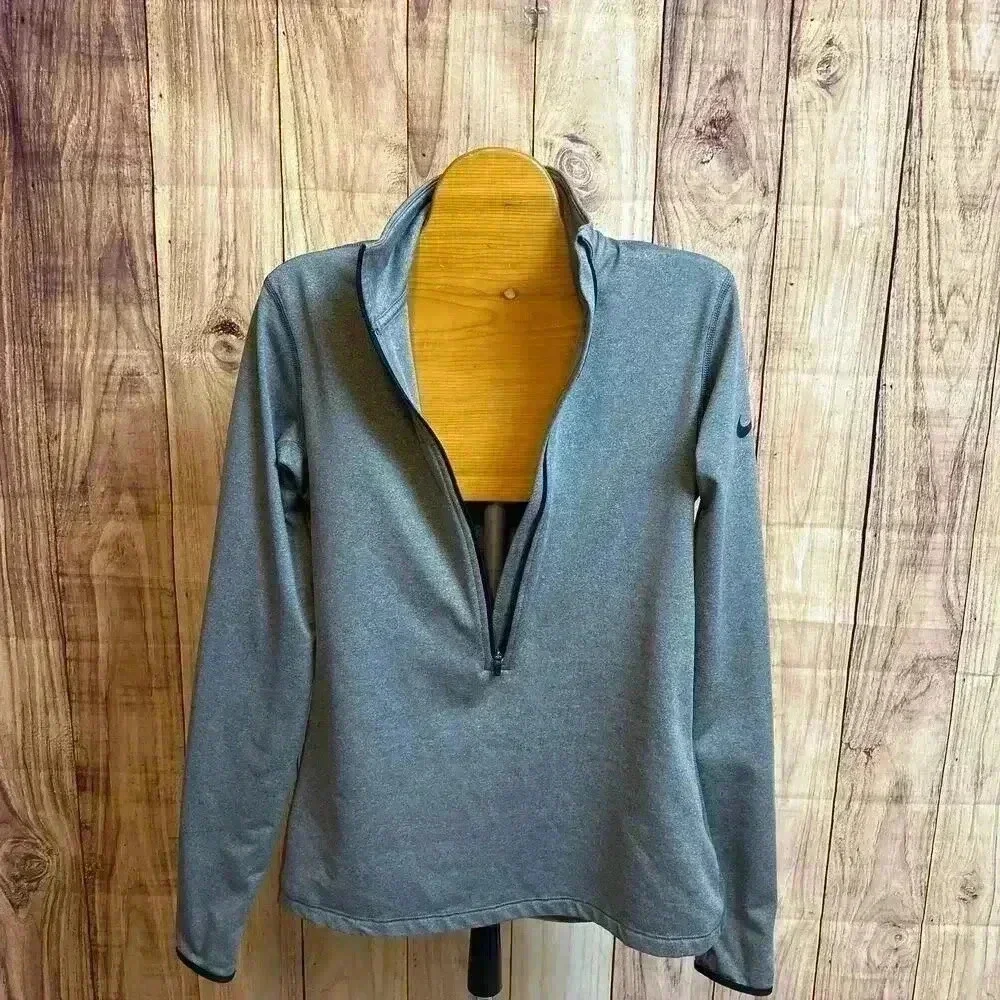 Nike Pro Dri Fit Zip Up Gray Women’s Size M